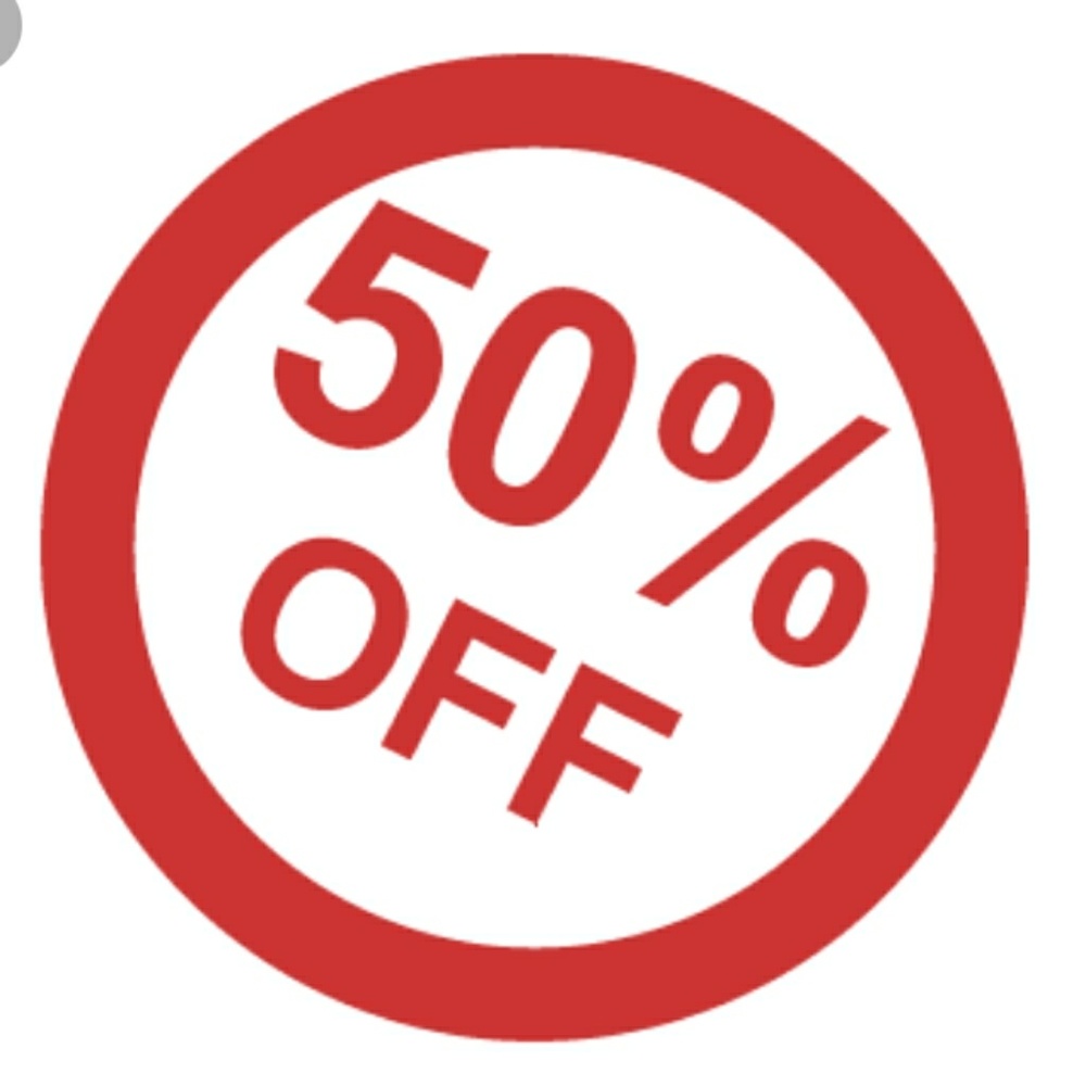 50% OFF STARTING NOW